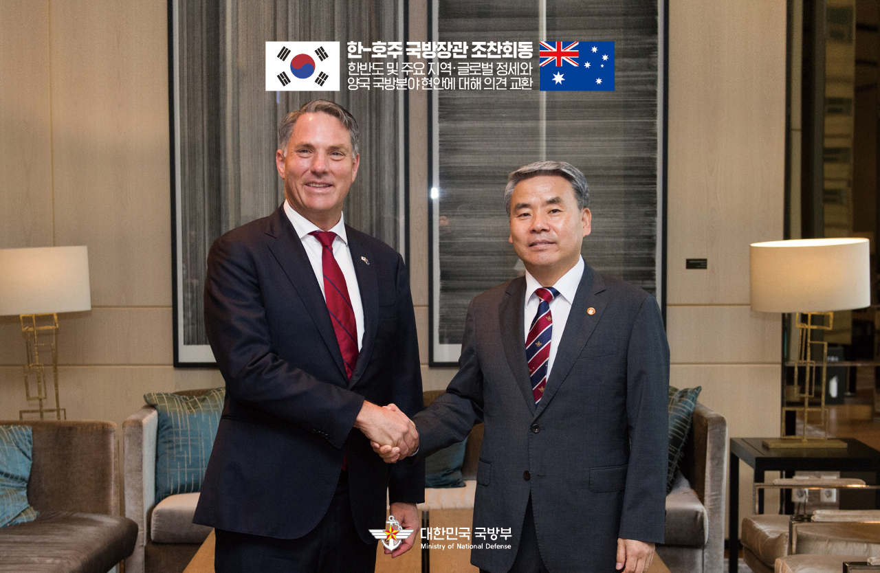 南韓和澳洲同意加強國防合作