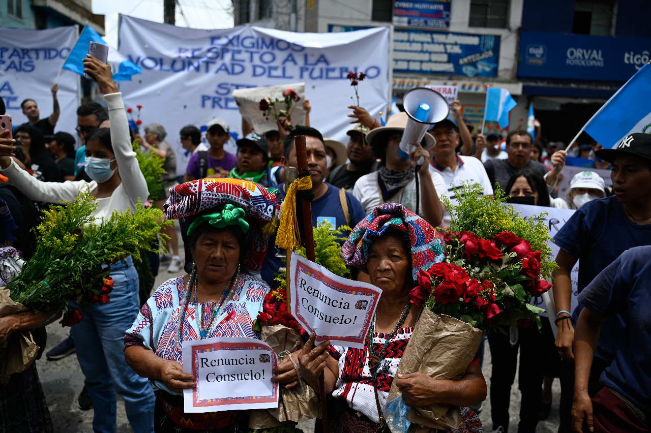 抗議干預大選 瓜地馬拉示威要求檢察總長下台