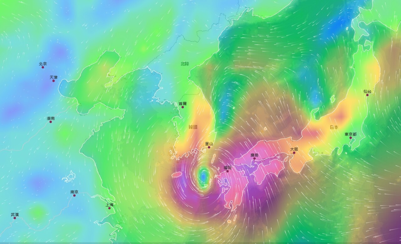 卡努颱風今登陸南韓 逾330航班取消