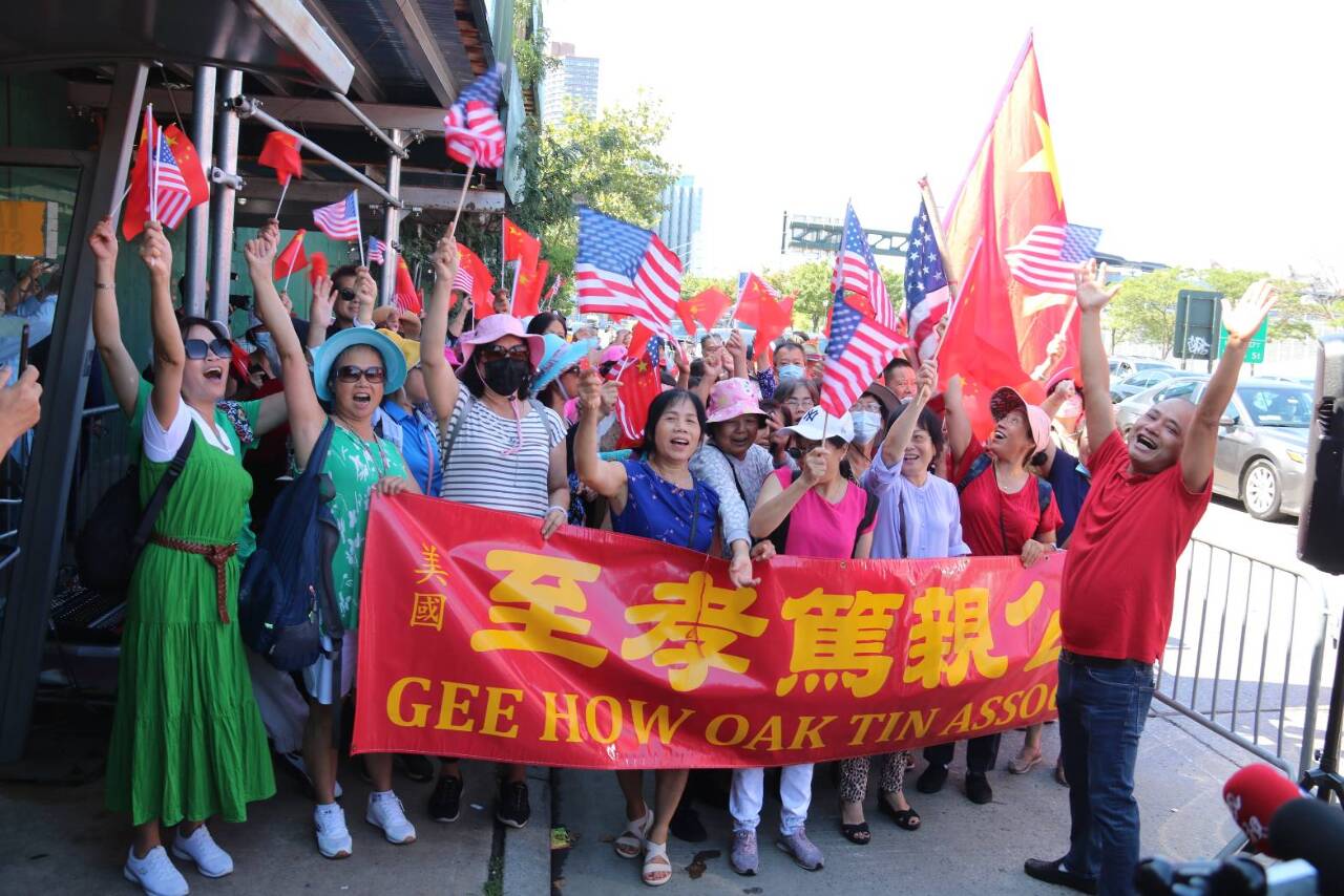 賴清德紐約僑宴 中國僑界動員抗議
