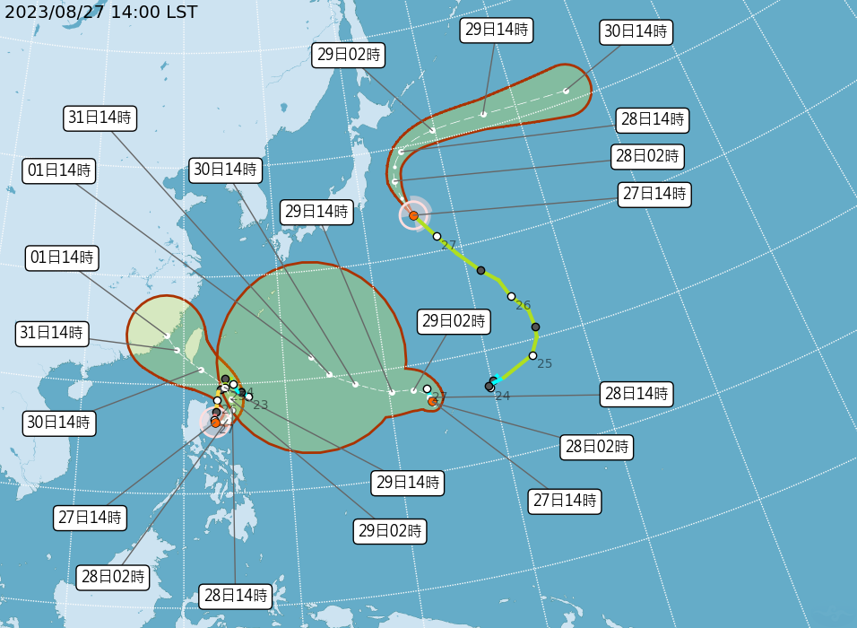蘇拉颱風逼近 另一熱帶低氣壓又形成 氣象局密切關注