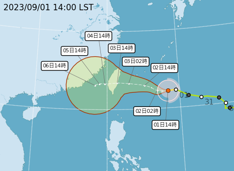 海葵再南修！ 20：30發海警 恐在台滯留至6日