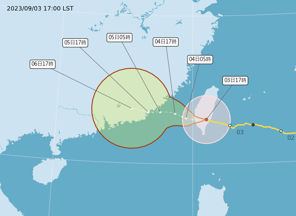 4年來首次！海葵15:40登陸台東 最快3日深夜出海