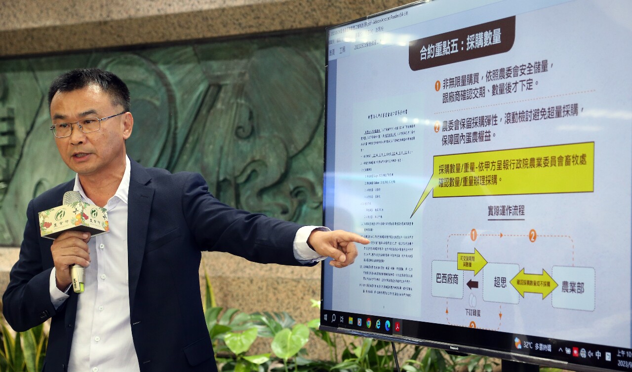 讓證據說話！陳吉仲公開進口蛋合約 對不實指控提告