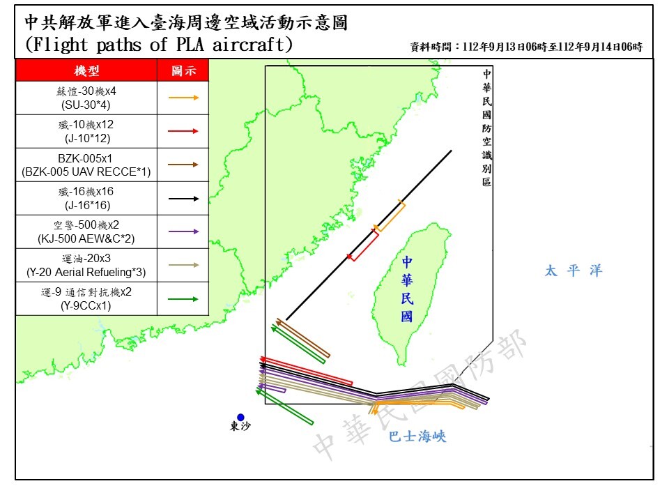 山東號航艦西太平洋演訓  40架次共機擾台