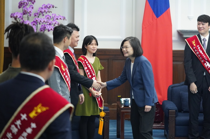 十傑當選人之一 總統隔空祝林昀儒亞運創佳績