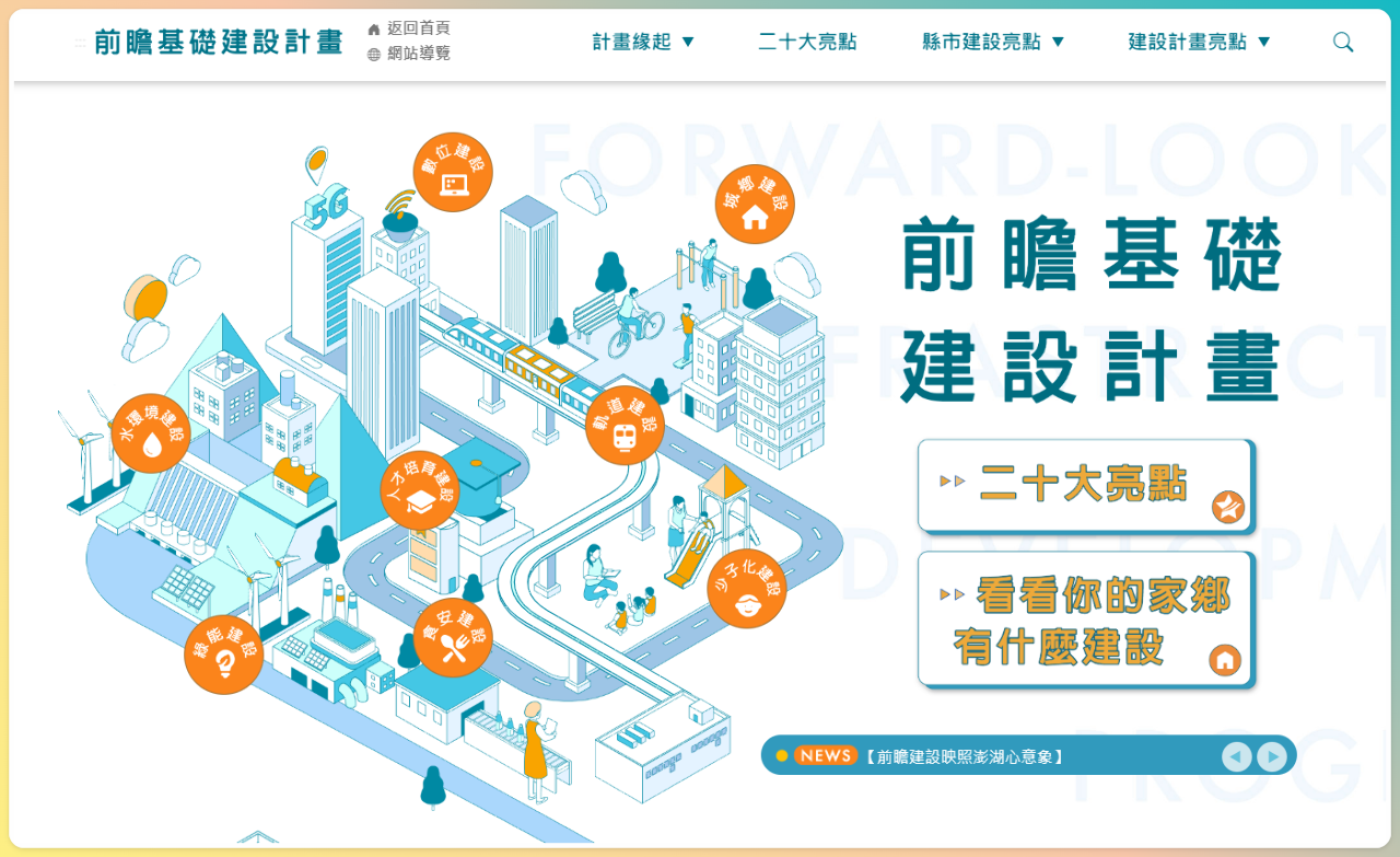 前瞻建設亮點資訊網 國發會：不是大內宣 而是勇於接受民眾檢視