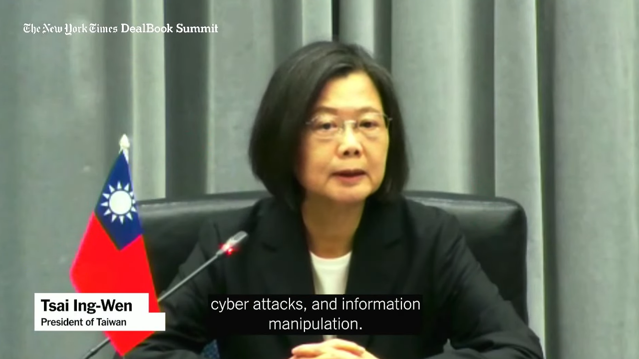 總統：有信心台灣半導體無可取代 助友盟建立供應鏈韌性