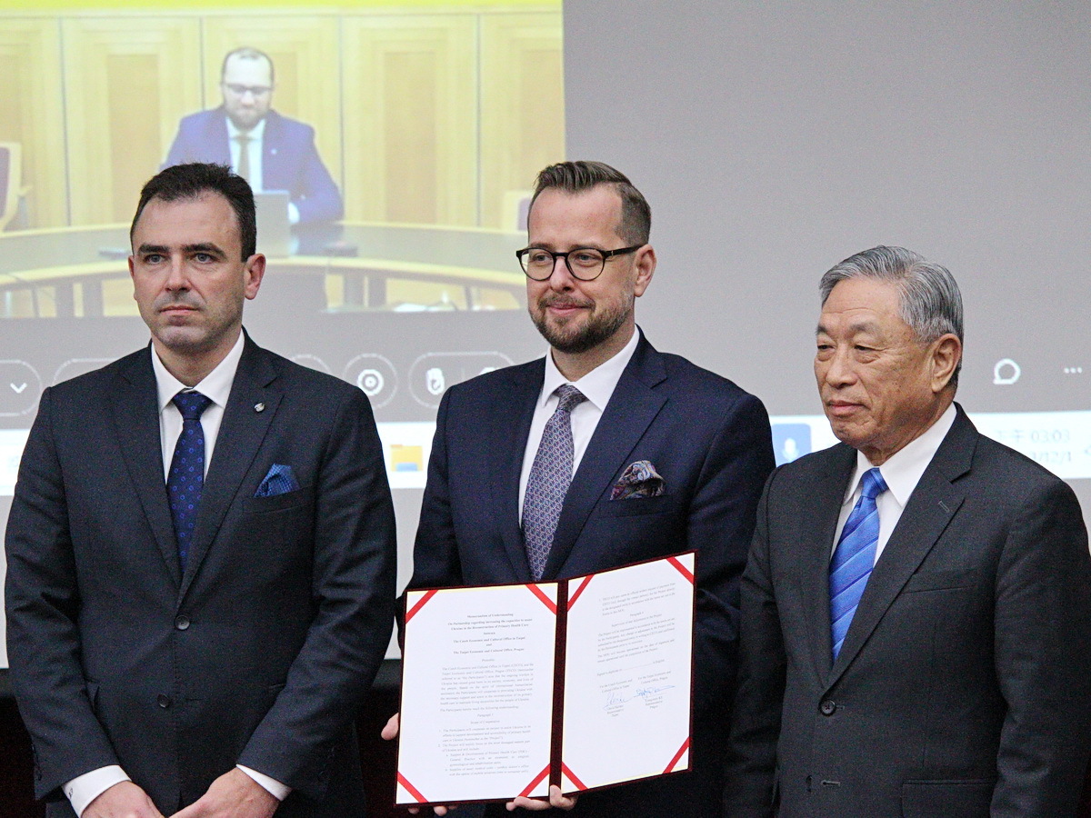 台捷簽第三份備忘錄 助烏克蘭重建醫療體系