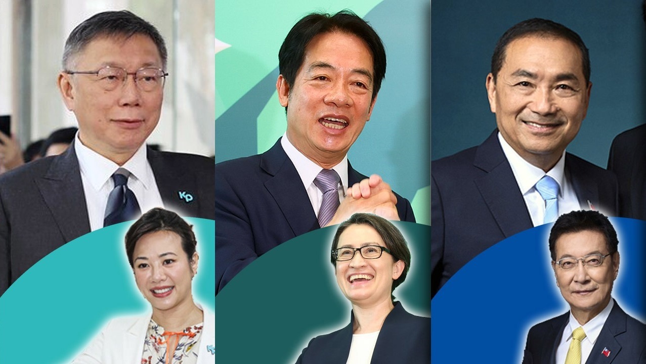 總統大選號次底定 柯盈配1號、賴蕭配2號、侯康配3號