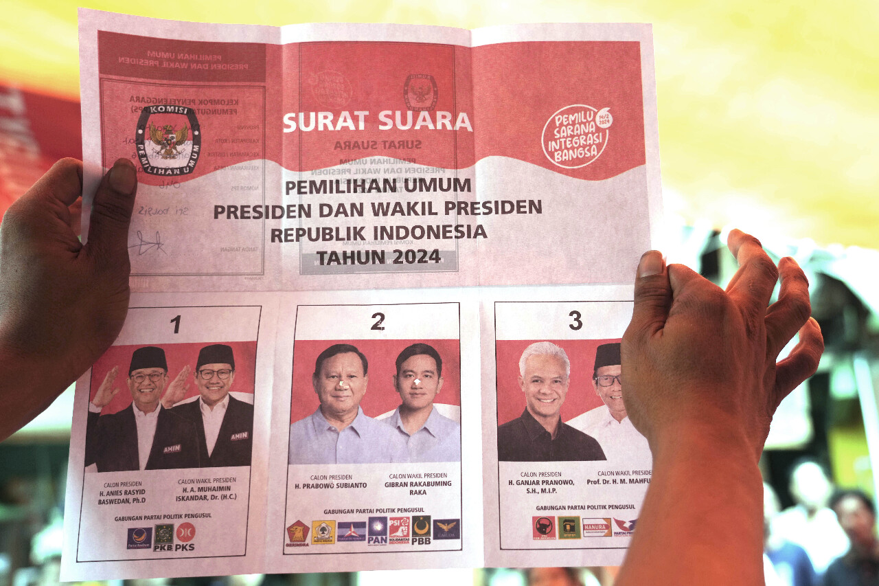 印尼民眾完成投票 預計2/14晚間得知大選結果