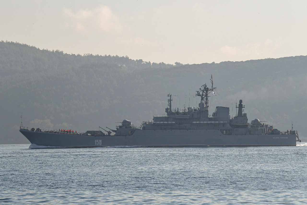 烏克蘭軍方:在黑海摧毀一艘俄國大型登陸艦