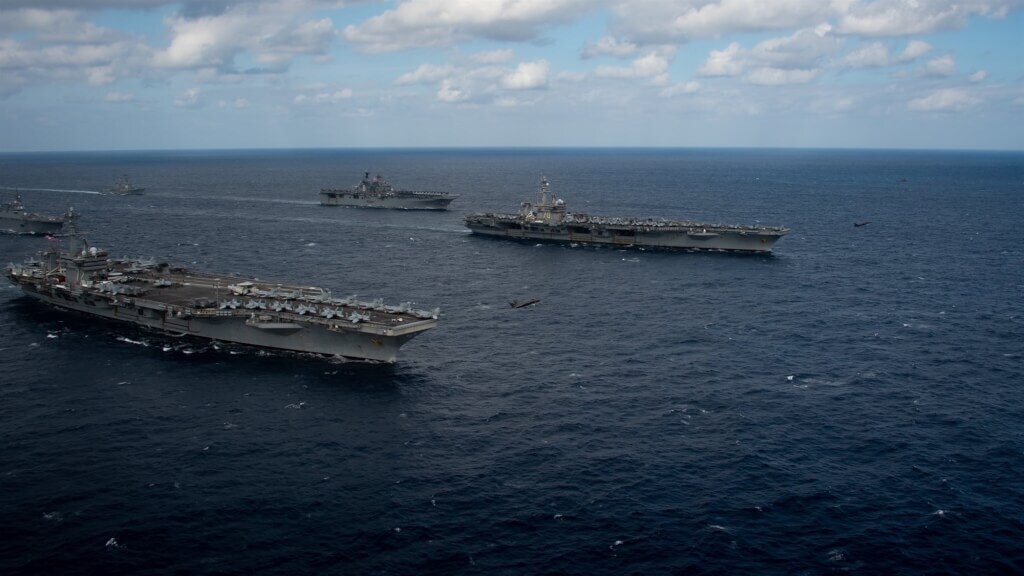 美國5航艦將空前齊聚西太平洋 對中國秀肌肉