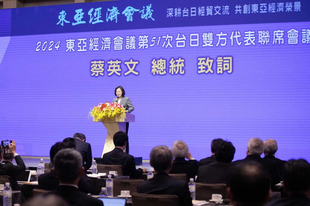 出席東亞經濟會議 總統盼台日深化合作 打造安全韌性供應鏈