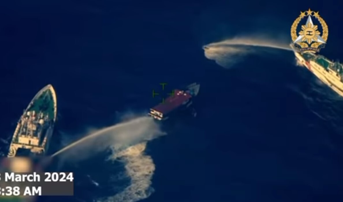 南海再爆衝突 菲控中國海警水砲攻擊補給船