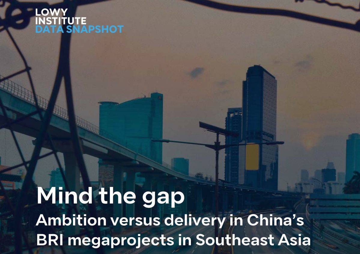 澳智庫：中國對東南亞基礎建設承諾 逾500億美元未到位