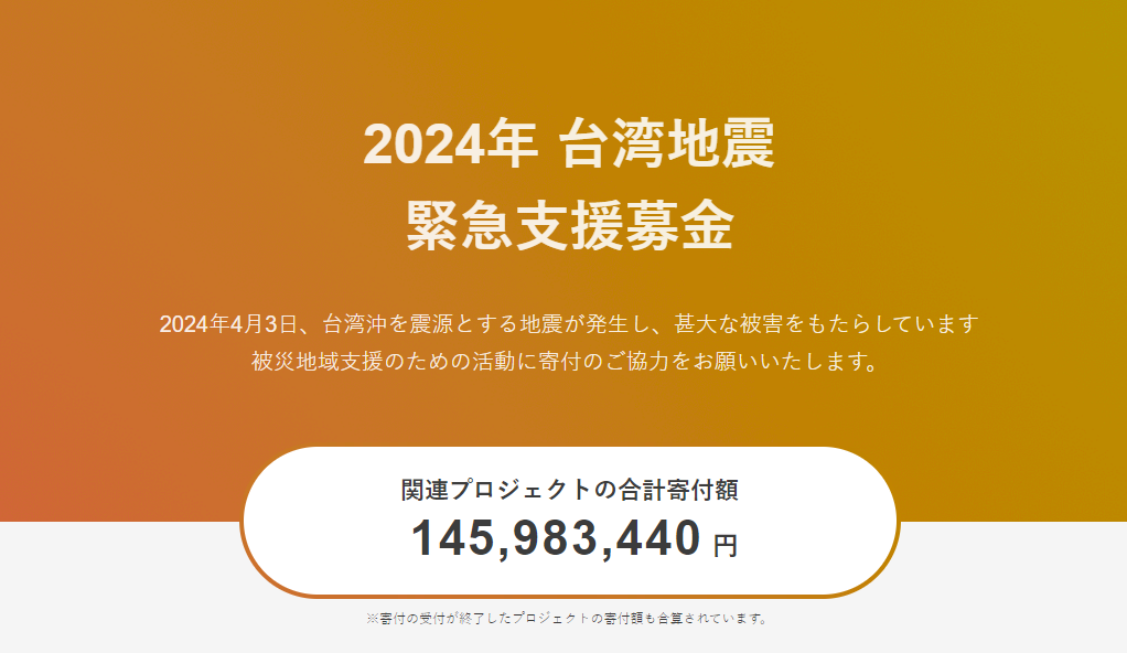 花蓮強震／日本LINE雅虎捐款專頁 募逾1.4億日圓