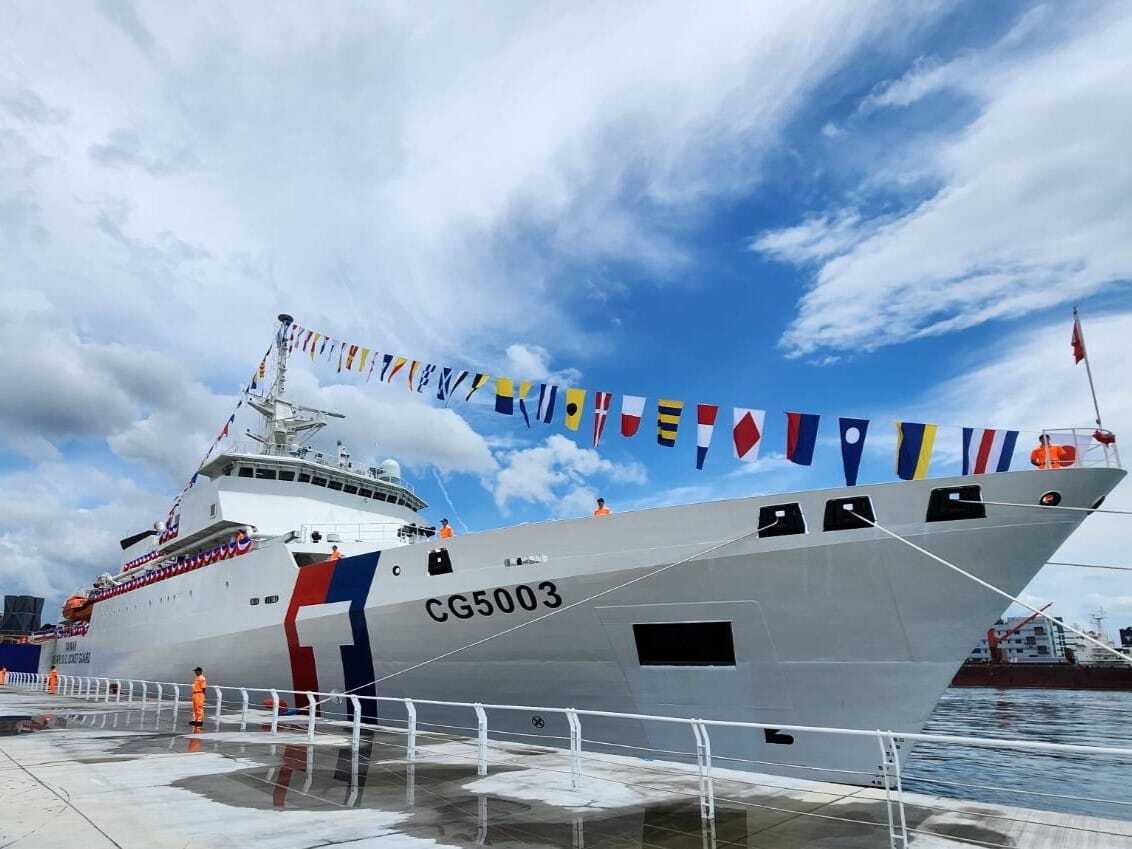 賴總統與惠恕仁明出席台帛海上救援演練 雲林艦抵帛琉參與操演
