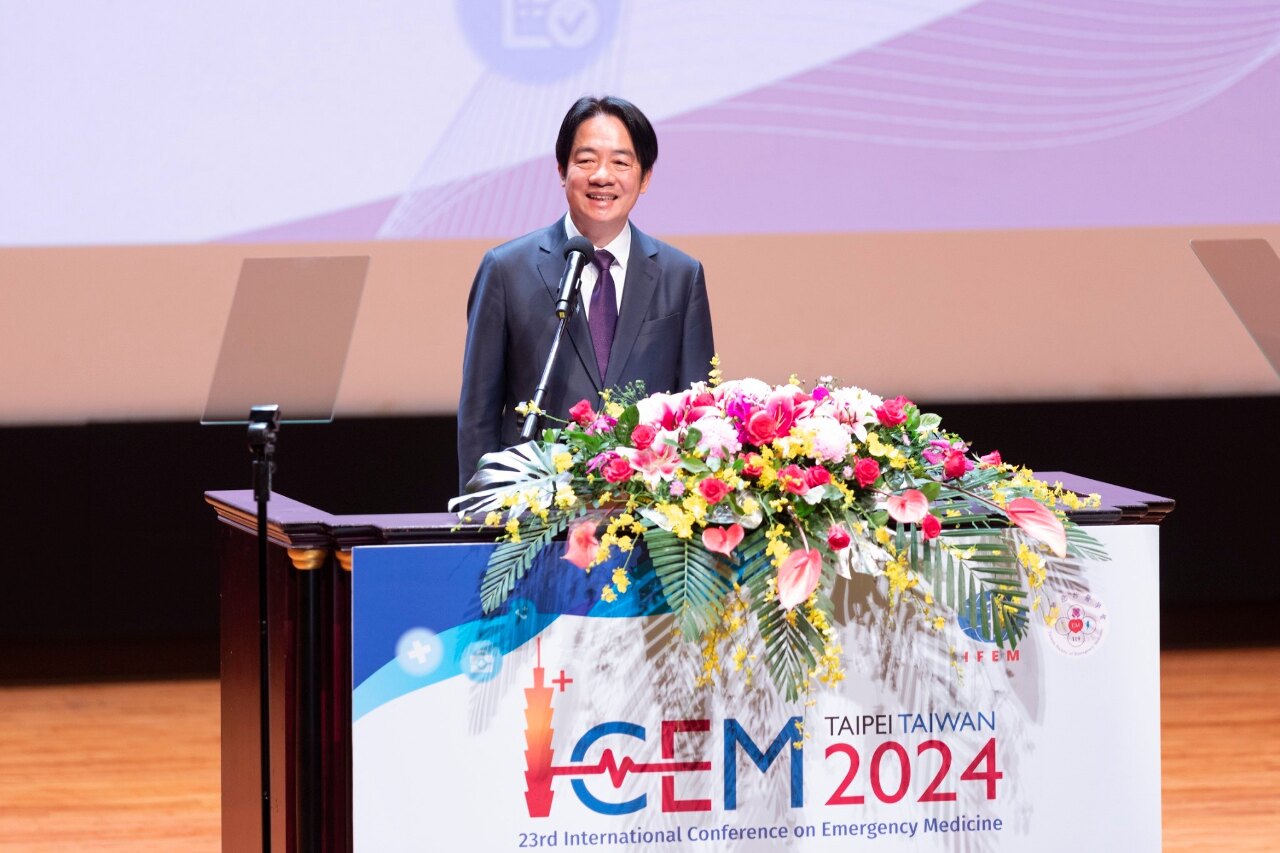 賴總統出席ICEM 2024開幕 呼籲大家支持台灣參與WHO