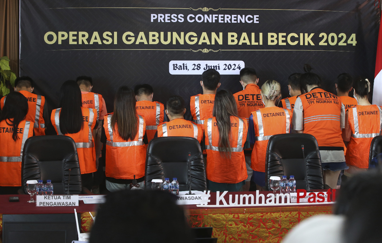法新：印尼警方峇里島逮捕103名涉及網路詐騙台灣人