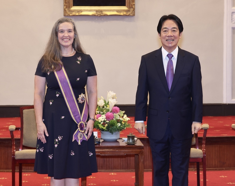 贈勳AIT處長孫曉雅 總統：四大工作目標均完成 台美關係處最好時刻