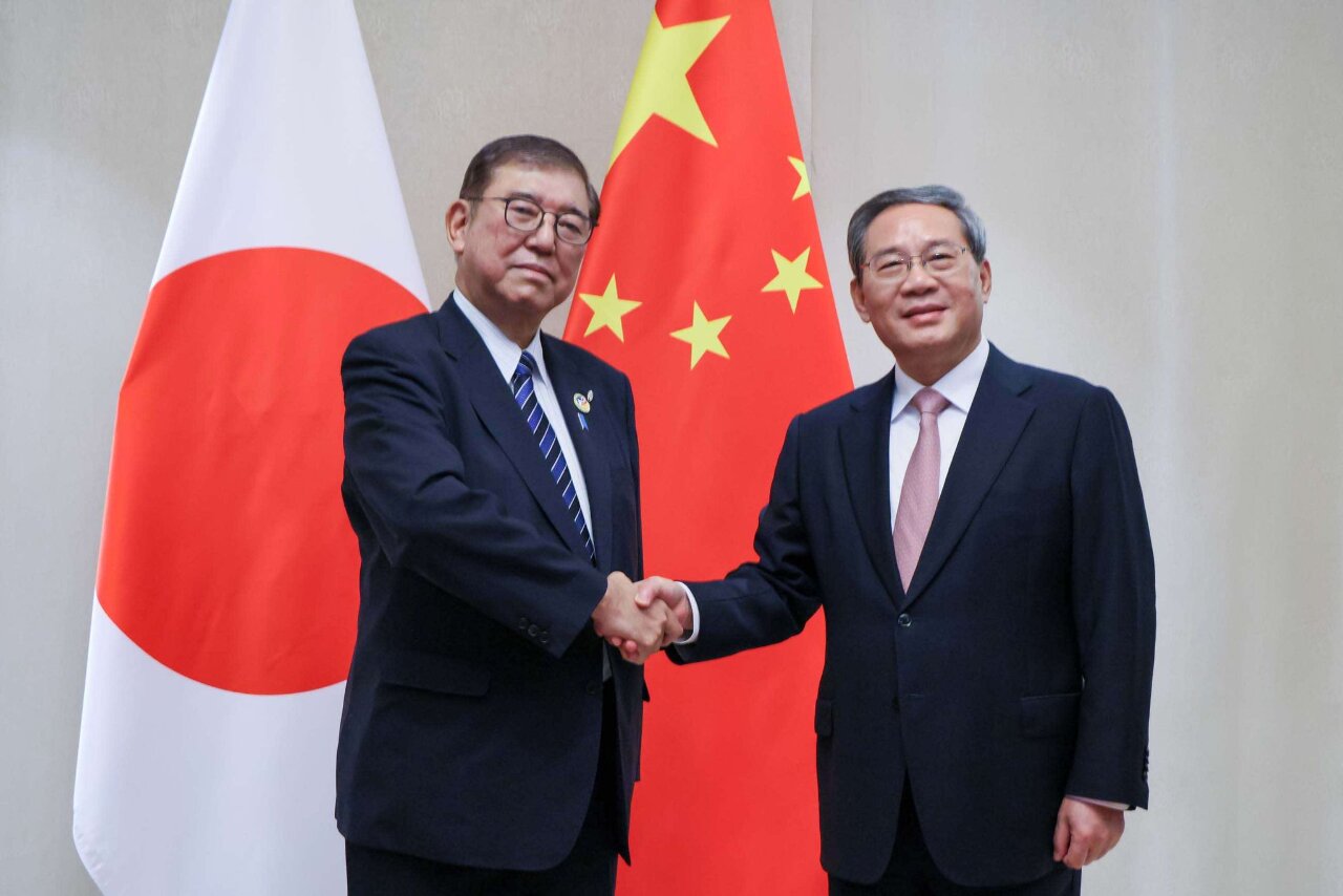 石破茂會李強強調台海和平 要求解釋軍機入侵領空