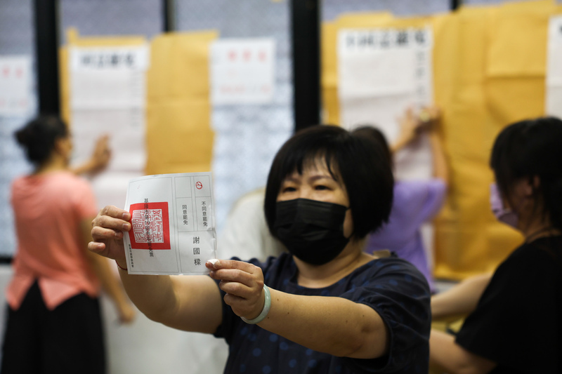 謝國樑罷免案未通過 同意票6萬9934票少於不同意票8萬6014票