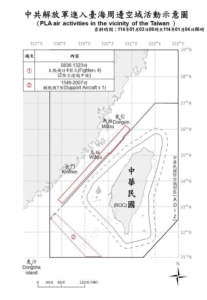 中共12機艦台海周邊活動 國軍嚴密監控應處