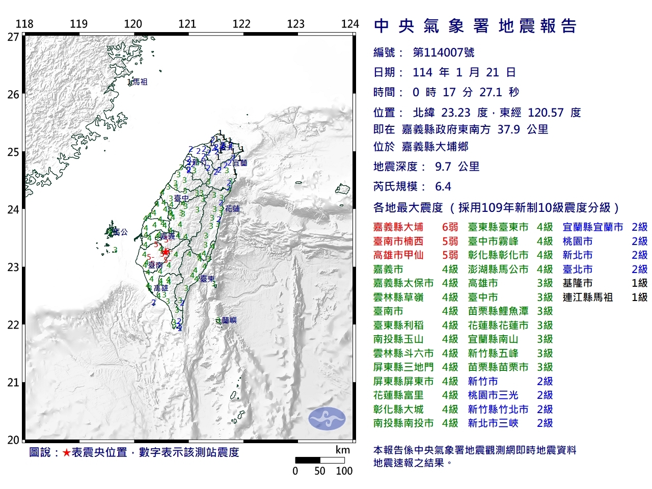 00:17嘉南規模6.4強震 南部最大震度達6弱 全台有感