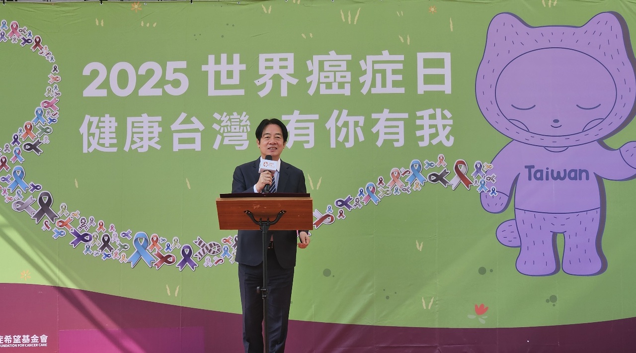 總統：癌症防治不分朝野黨派 籲立院放行篩檢費用