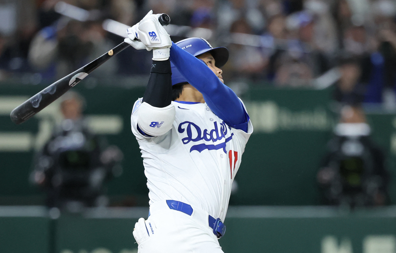 MLB熱身賽大谷翔平2分砲 東京巨蛋全場歡聲雷動