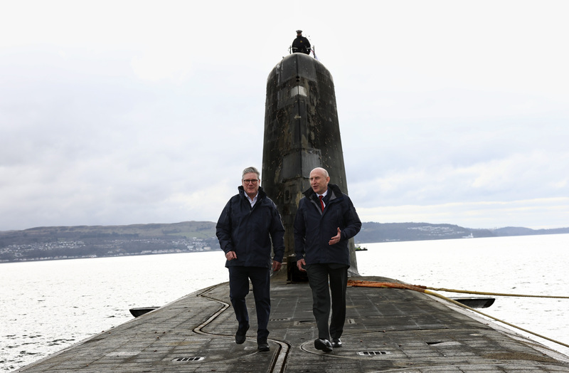 施凱爾為英國新一代核潛艦安放龍骨 重申核嚇阻承諾