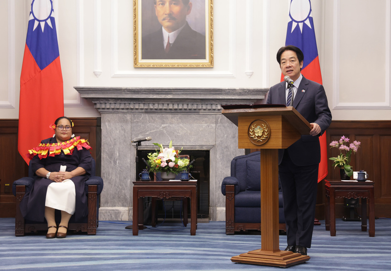 總統感謝吐瓦魯支持台灣國際參與 盼共同促進太平洋區域和平穩定