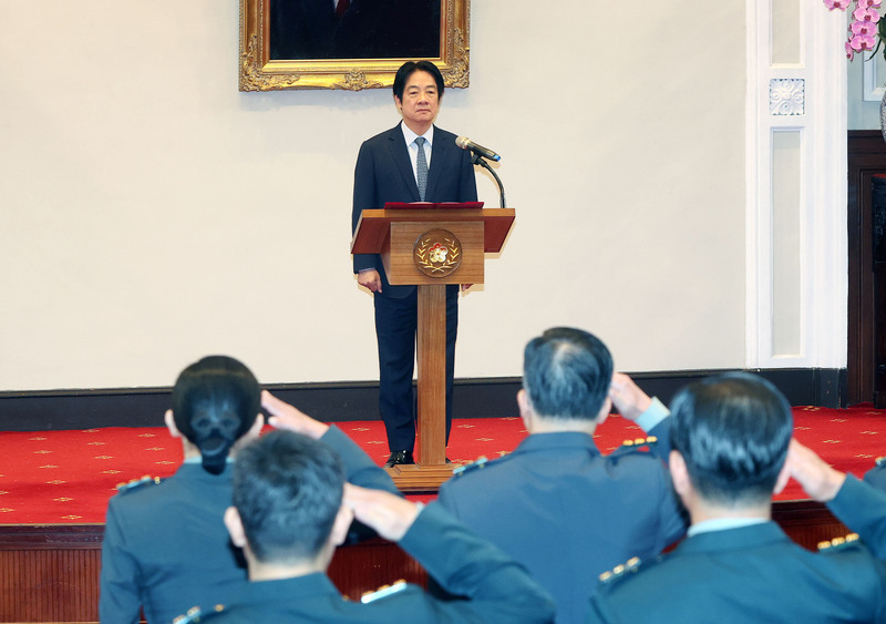 總統主持5月將官晉任授階 勉加強保防安全工作