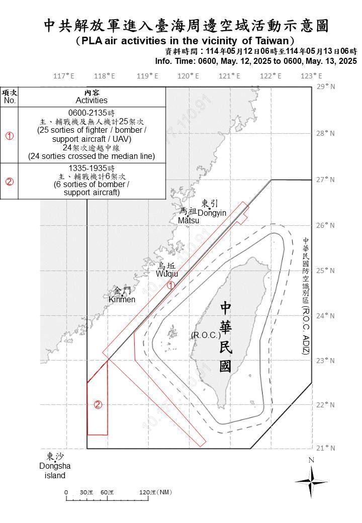 中共39機艦船擾台 發射運載火箭對台無危害