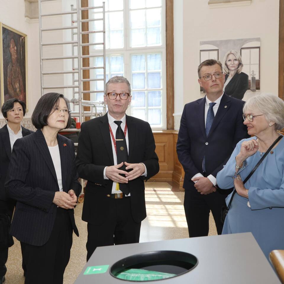 蔡英文抵達丹麥 盼民主國家攜手支持台灣民主