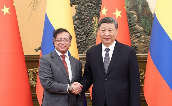 哥倫比亞總統會晤習近平 簽署一帶一路計畫