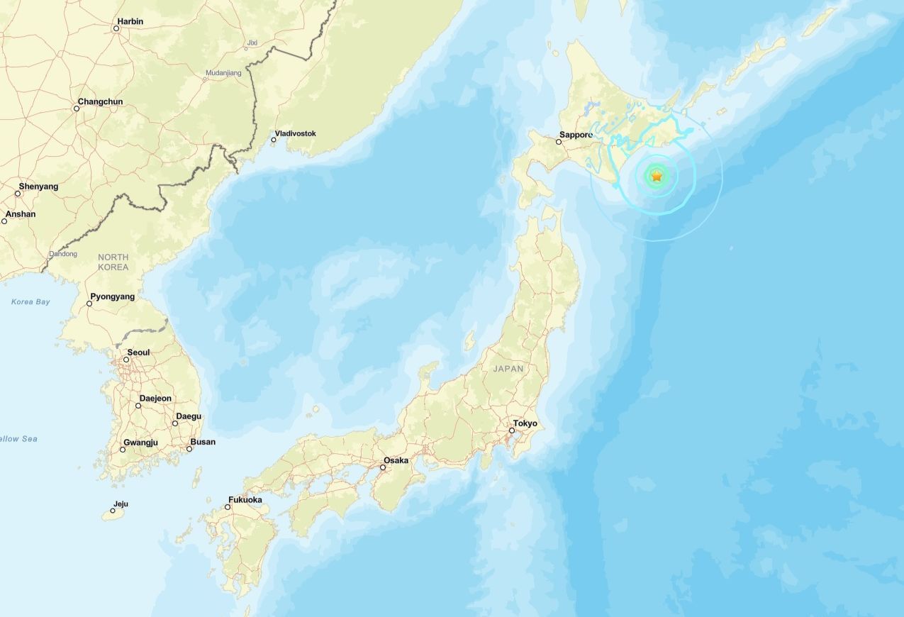 日本北海道發生規模6.1地震 無引發海嘯危險
