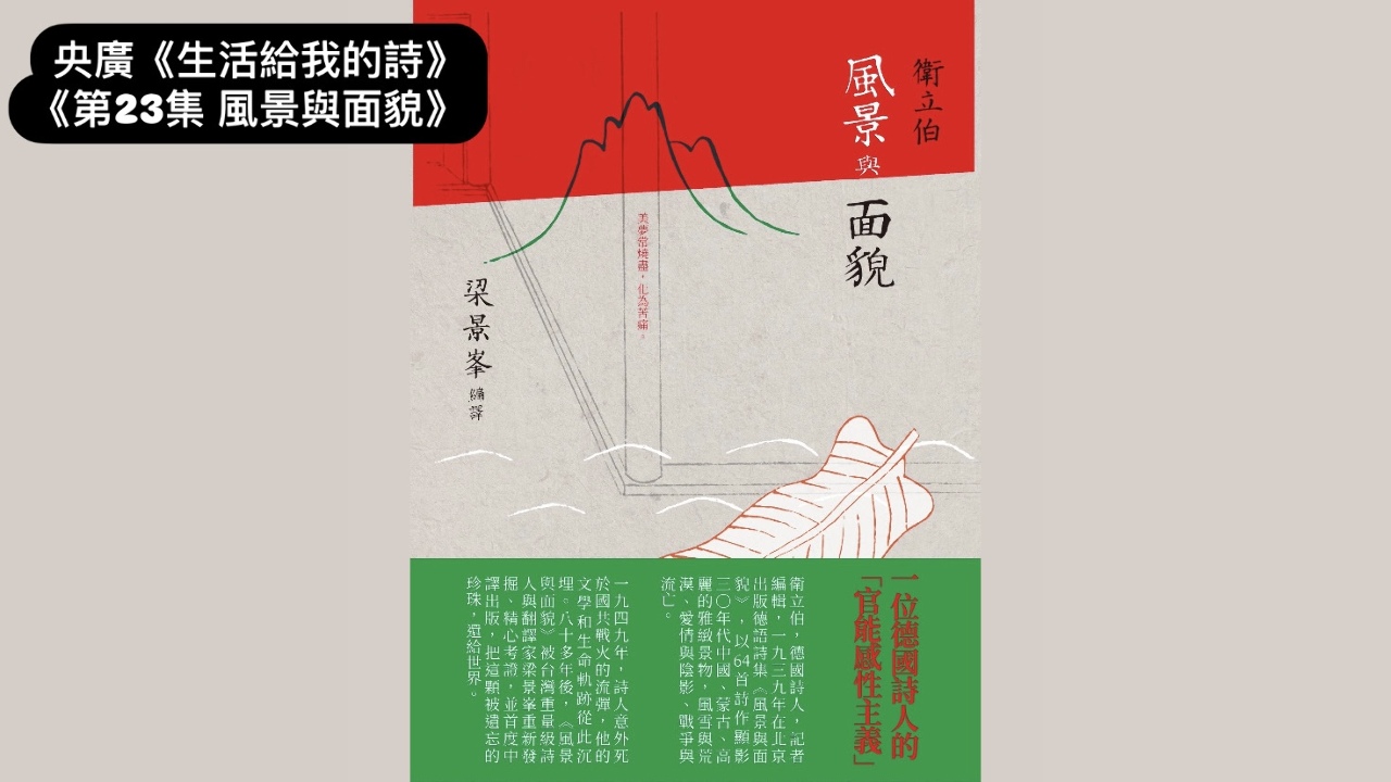 導演 詩人鴻鴻  談風景與面貌—衛立伯