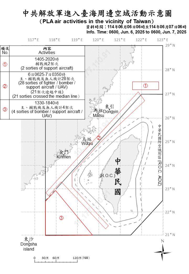 中共43機艦船擾台 國軍監控應處